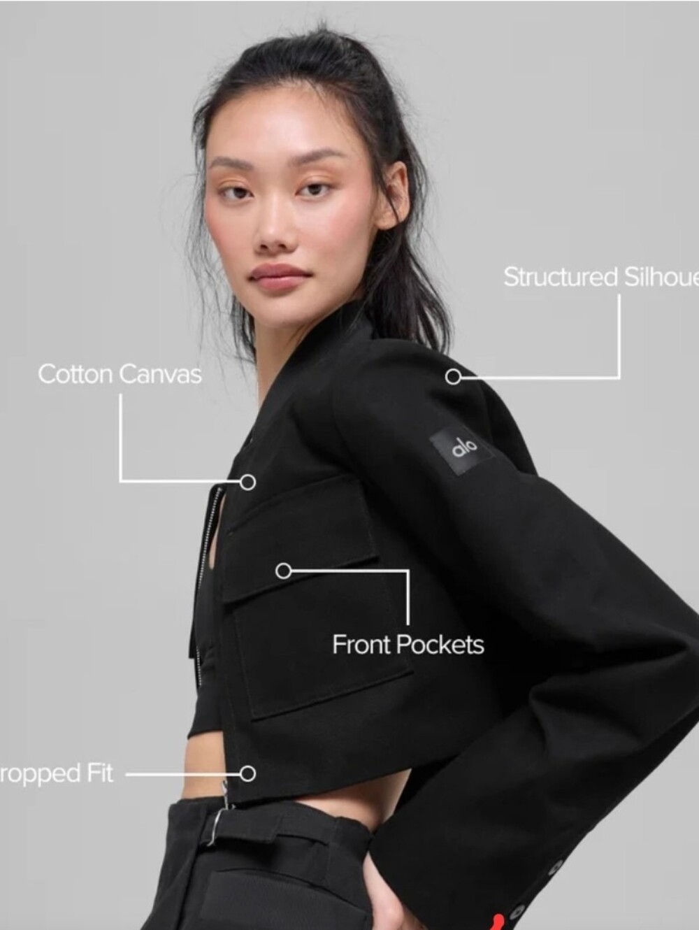 ALO Yoga Main Character Cropped Jacket - Picture 3 of 3